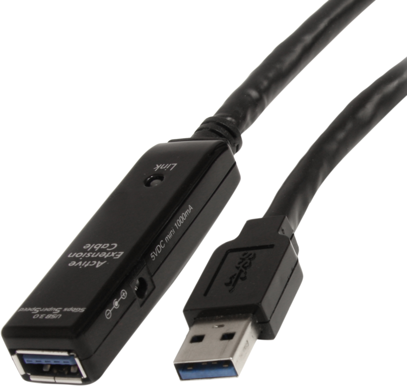 USB 3.0 A - A m/f aktiv hossz. kábel 5 m