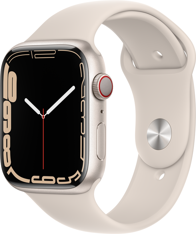 Apple Watch S7 GPS+LTE/4G 45mm alu lum.
