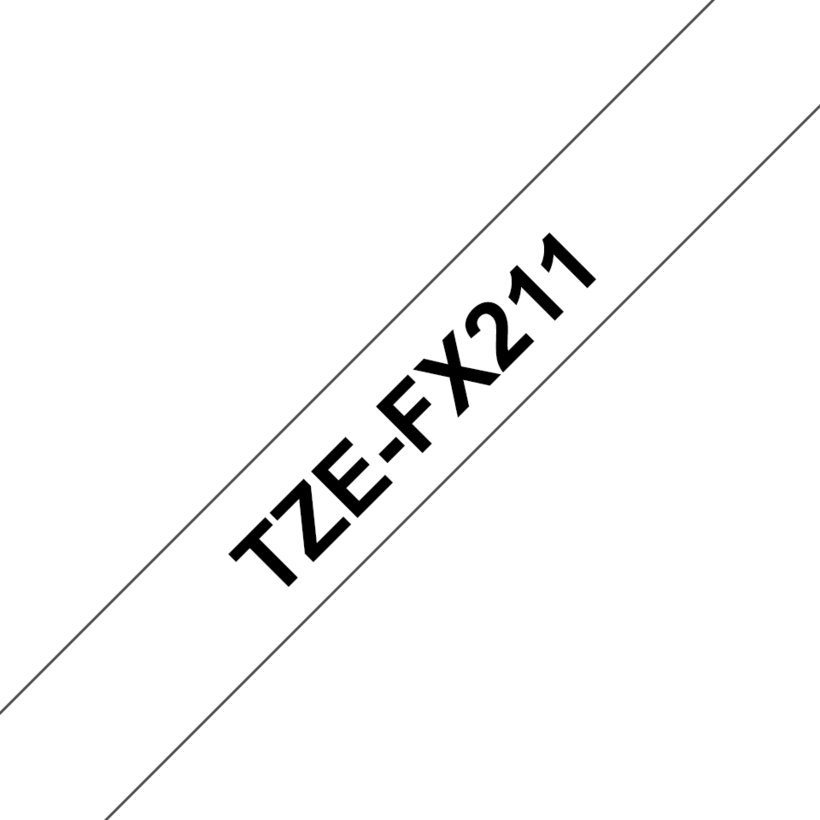 Popis. páska Brother TZe-FX211 6mmx8m b.