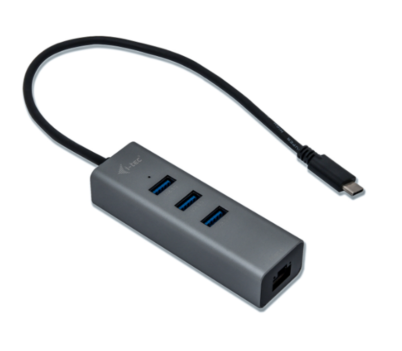 i-tec USB-C METAL Hub 3 Port + Ethernet
