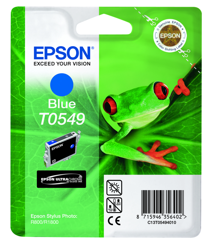 Encre Epson T0549, bleu