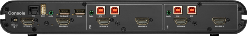 Switch KVM HDMI/DP dual head 2 porte