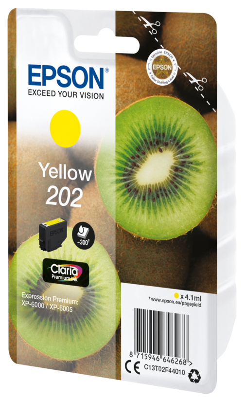 Encre Epson 202 Claria, jaune