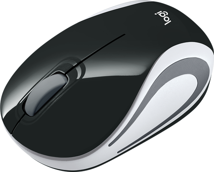 Mouse wireless Logitech M187 Mini nero