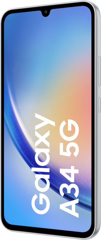 Samsung Galaxy A34 5G 256 Go, argent
