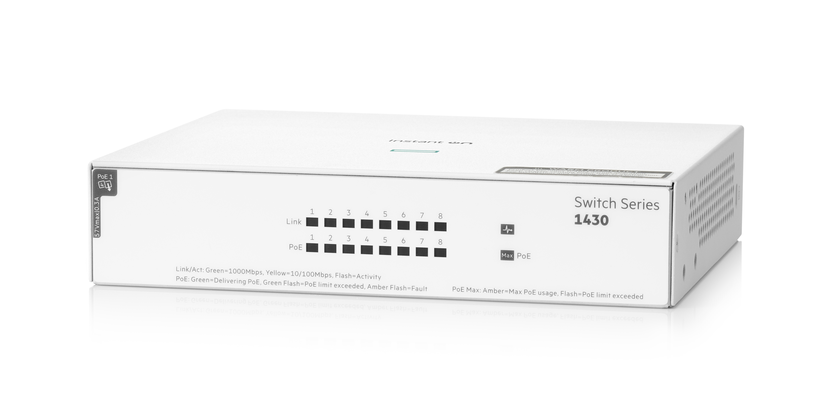 HPE NW Instant On 1430 8G PoE Switch
