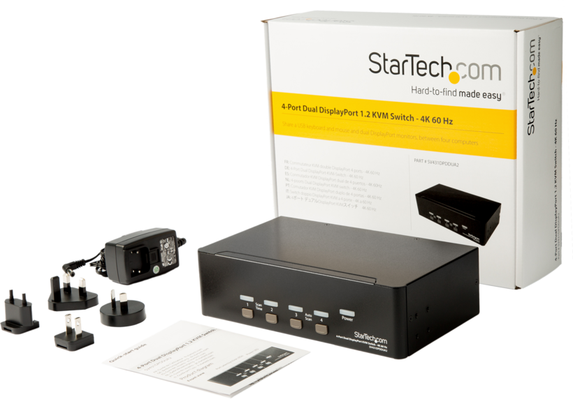 StarTech KVM-Switch DP DualHead 4-Port