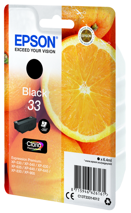 Tinteiro Epson 33 Claria preto