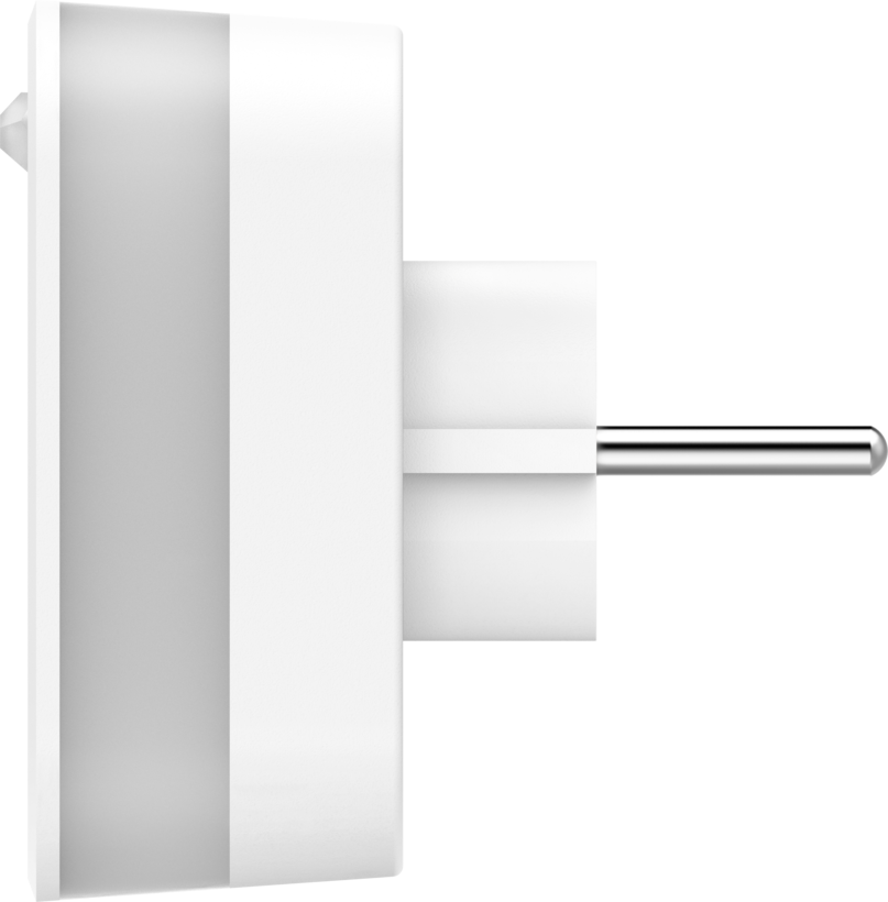 Steckdosen Adapter 1fach + 2xUSB + Licht