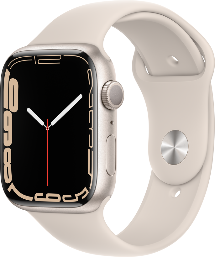 Apple Watch S7 GPS 45mm alum. blanco es.