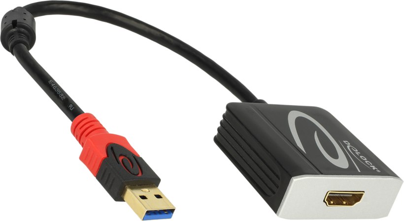 Adapter USB A/m-HDMI/f