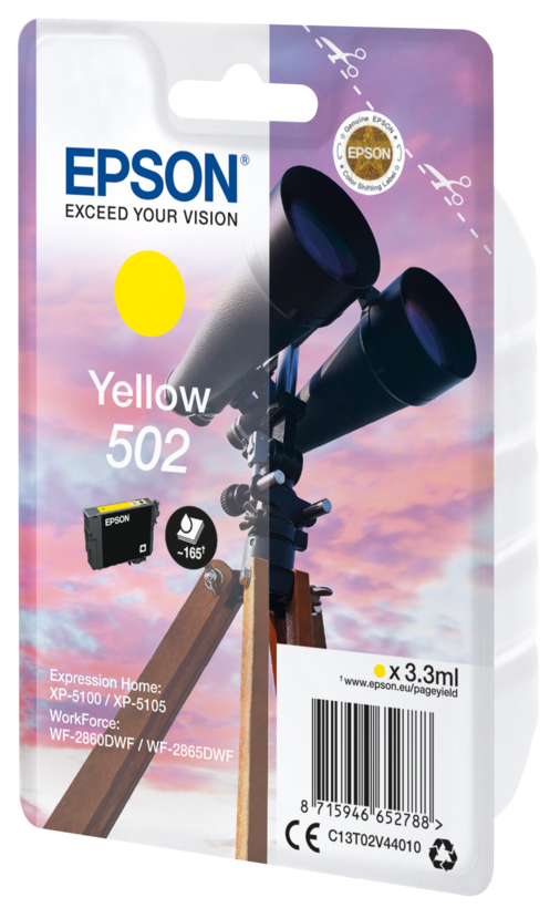 Inchiostro Epson 502 giallo