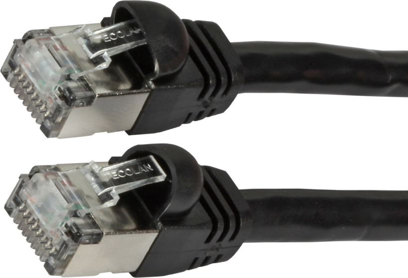 Câble patch RJ45 S/FTP Cat6 3 m noir