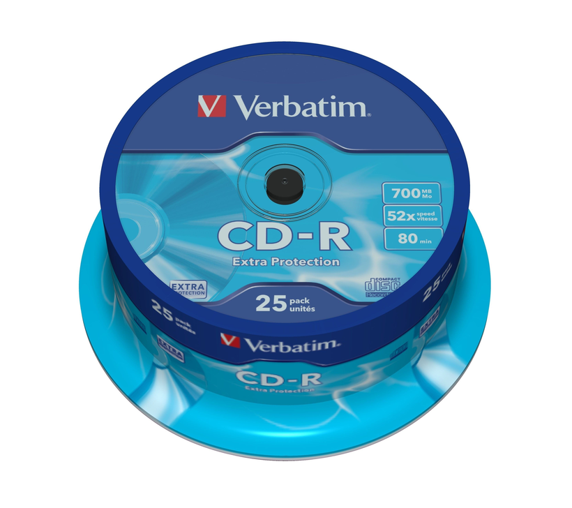 CD-R80/700 Verbatim 52x, spindle de 25
