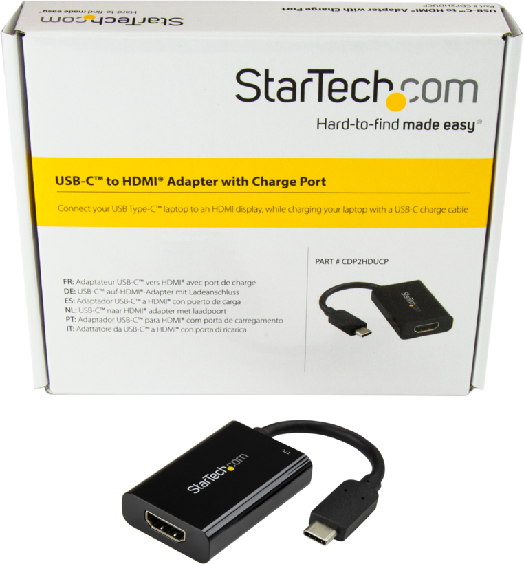 Adaptateur USB-C m. - HDMI f., noir