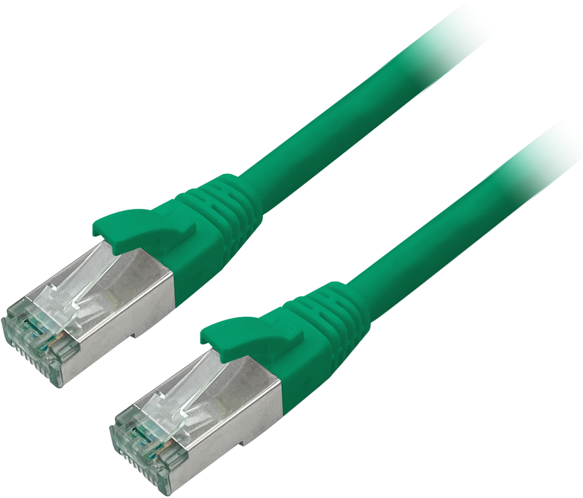 GRS Patch Cable RJ45 S/FTP Cat6a 0.5m gn