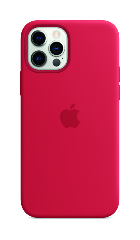 Apple iPhone 12/12 Pro szilikontok RED