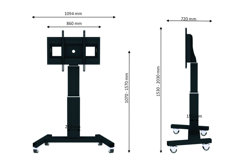 Neomounts PLASMA-M2500BLACK Floor Stand