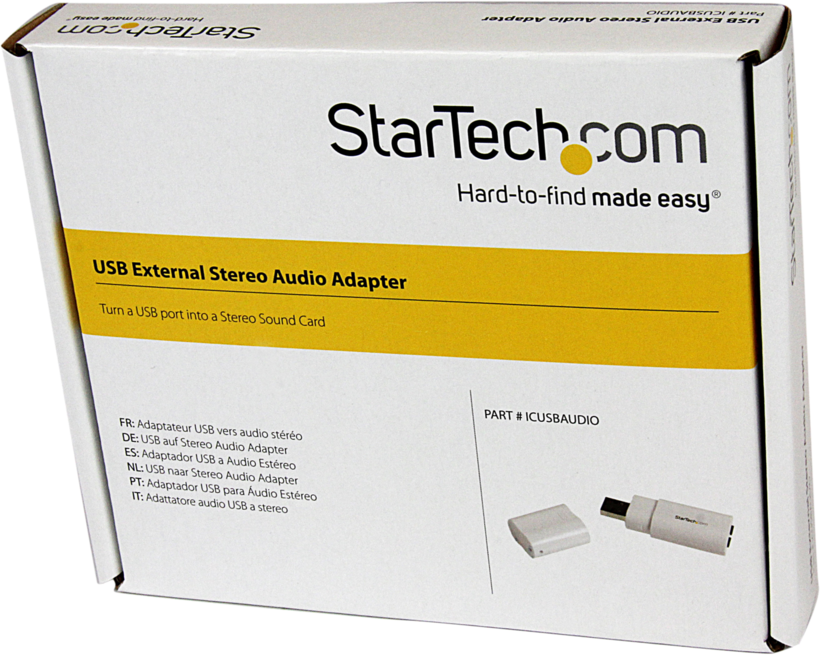 StarTech USB 2.0 audió adapter, fehér