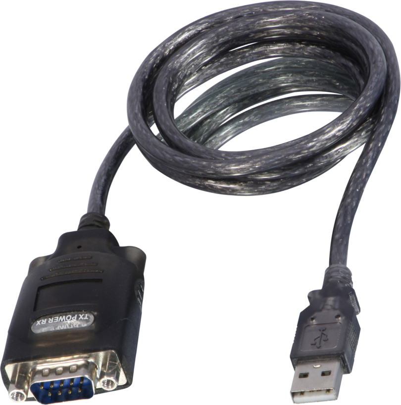 Adapt. DB9 m. (RS232)-USB tipo A m. 1,1m