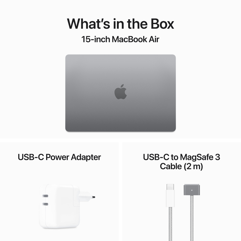 Apple MacBook Air 15 M3 8/256 Go, gris