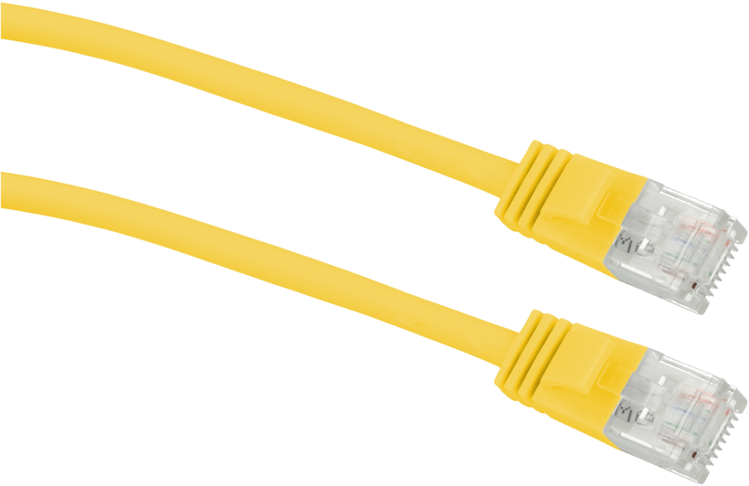 Câble patch RJ45 U/UTP Cat6a 15 m jaune