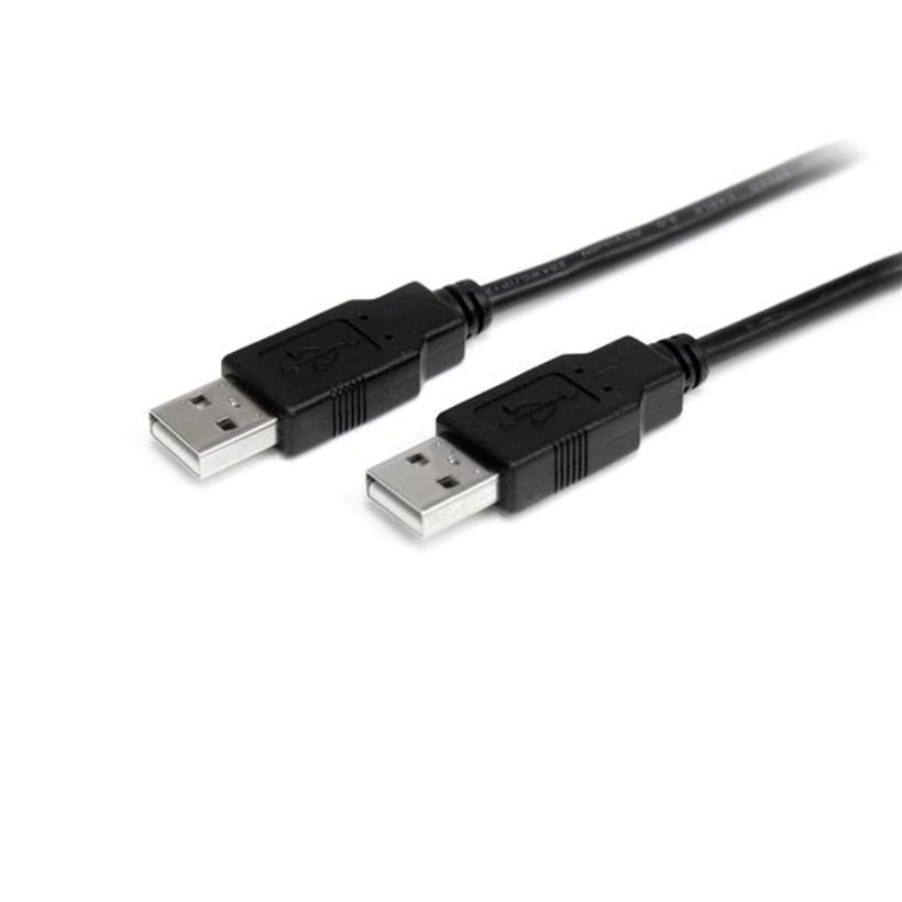 Câble USB 2.0 A m. - A m., 1 m, noir