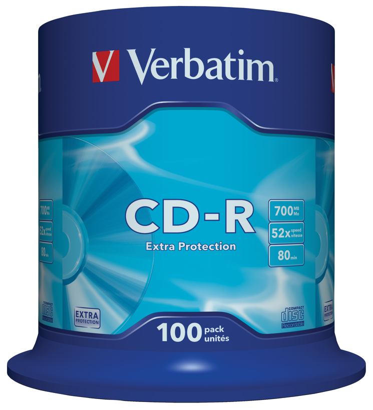 Verbatim CD-R 80/700MB 52x SP 100-pack