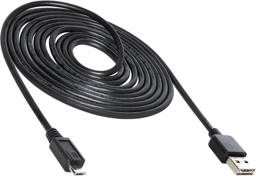 Câble USB Delock EasyA - microB, 3 m