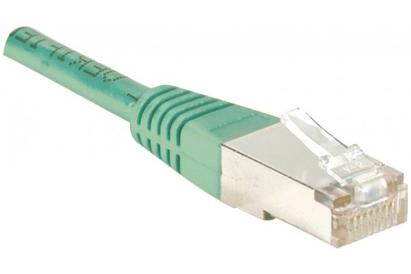 Cable patch RJ45 F/UTP Cat6 green 0,5m
