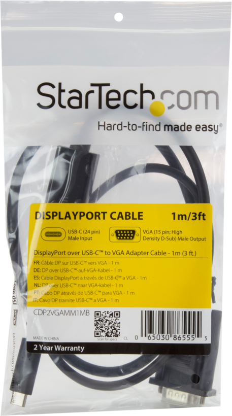 cable USB Type-C/m - HD15/m (VGA) 1m