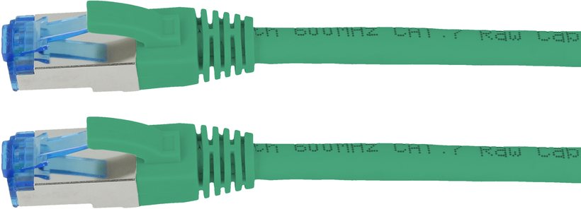 Câble patch RJ45 S/FTP Cat6a, 5 m, vert