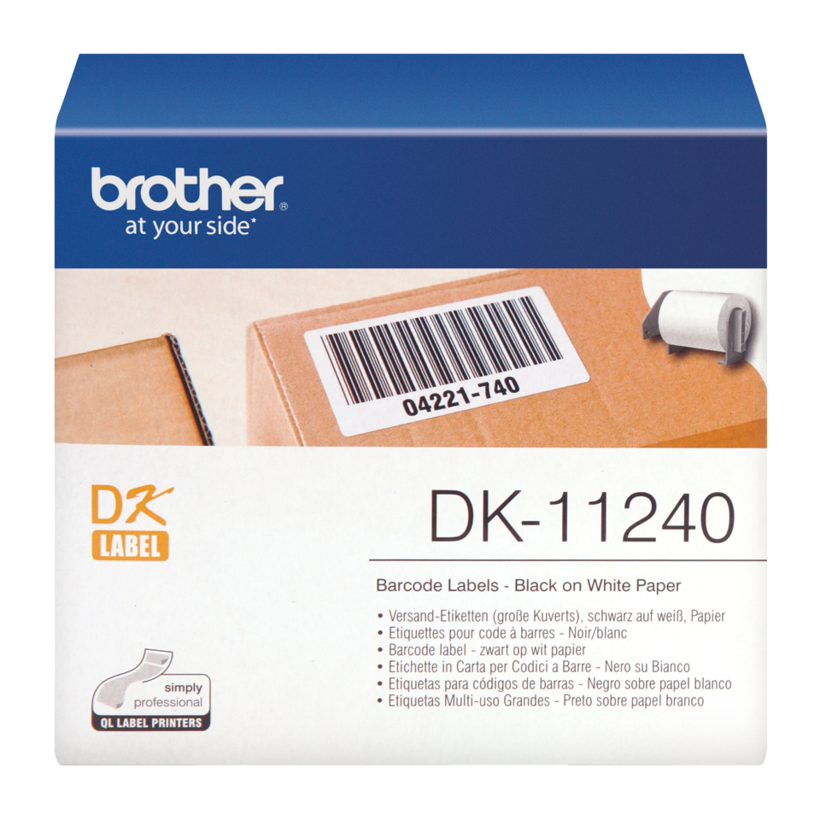 Zásilkové etikety Brother 102x51 mm bílé