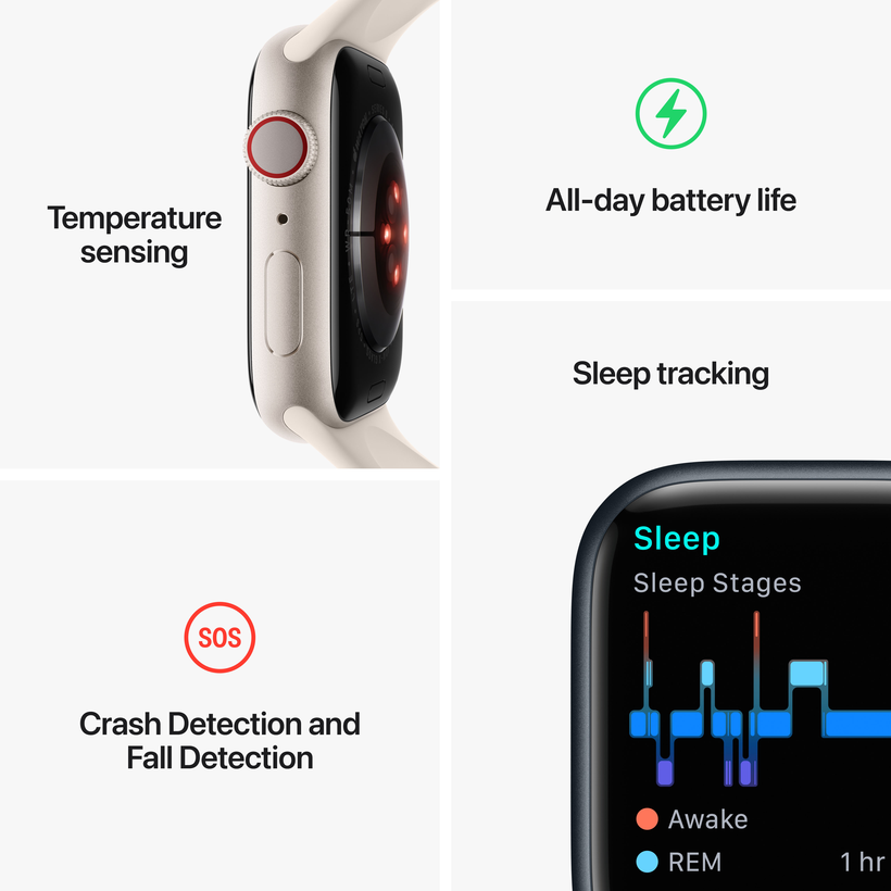 Apple Watch S8 GPS+LTE 45mm alum. RED