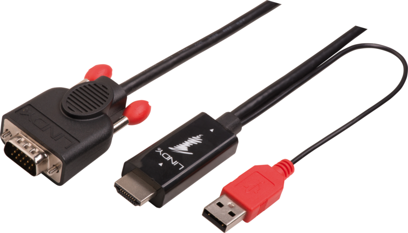 Câble Lindy HDMI - VGA, 2 m