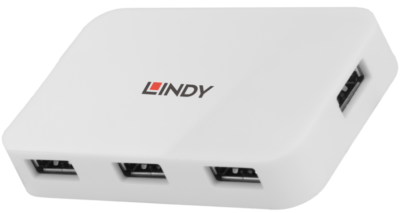 LINDY USB Hub 3.0 4-port Basic White