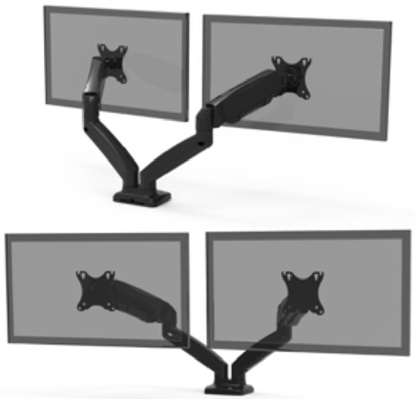 Double bras écran Port ergonomique