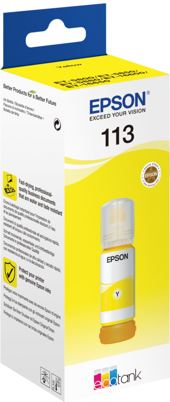 Pigmento tinta Epson 113 EcoTank amar.