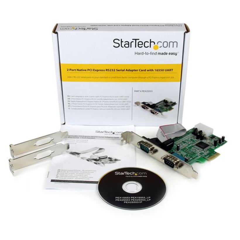 StarTech 2 Port Seriell RS232 PCIe Karte