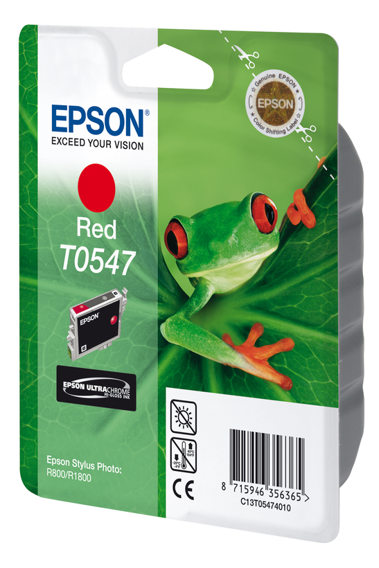 Epson T0547 tinta, piros