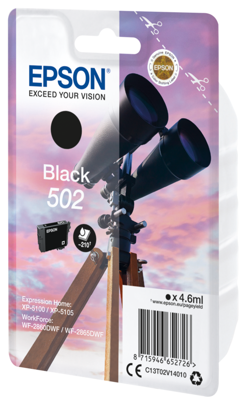Epson 502 tinta, fekete