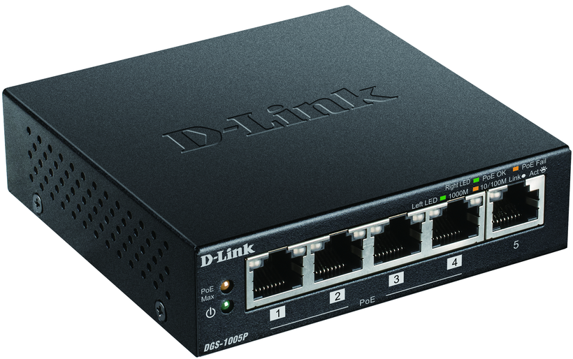 D-Link DGS-1005P PoE Switch