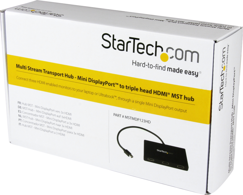 StarTech Mini-DP - Hub MST 3xHDMI