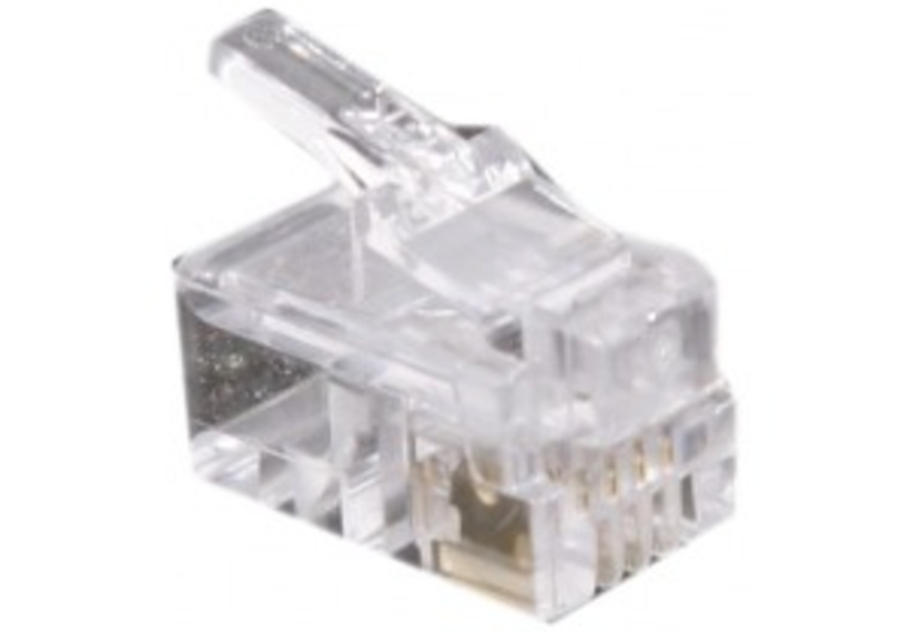 Mod. Connector Flat Cable 4p4c RJ11 10x
