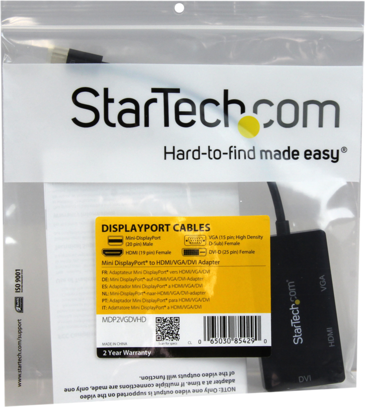StarTech MiniDP - VGA/HDMI/DVI-D Adapter