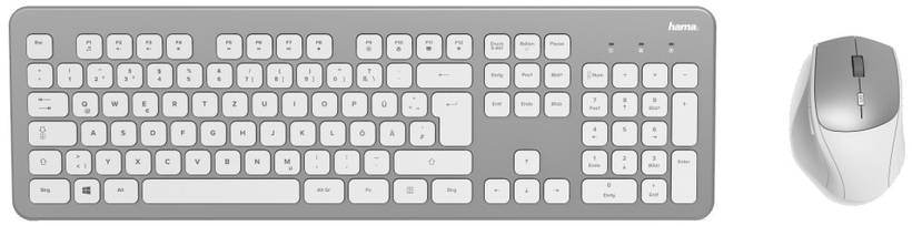 Hama KMW-700 Keyboard+Mouse Set Silver