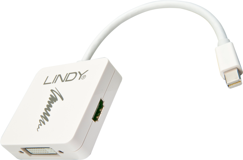 Adaptateur Lindy mini DP-HDMI/DVI-D/VGA