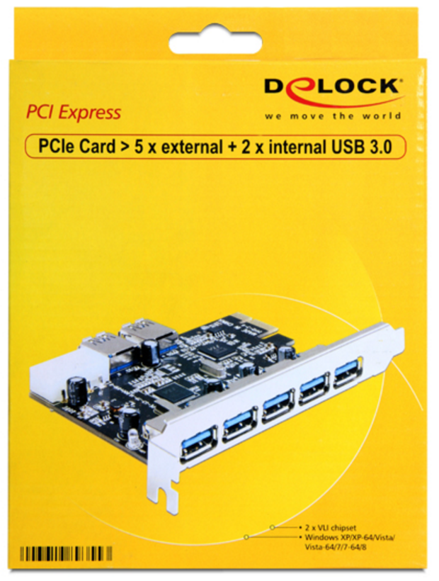 Carte d'interface PCIe Delock USB 3.0