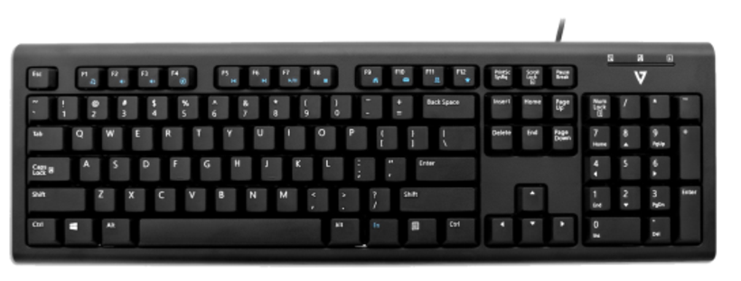 V7 KU200GS Tastatur schwarz