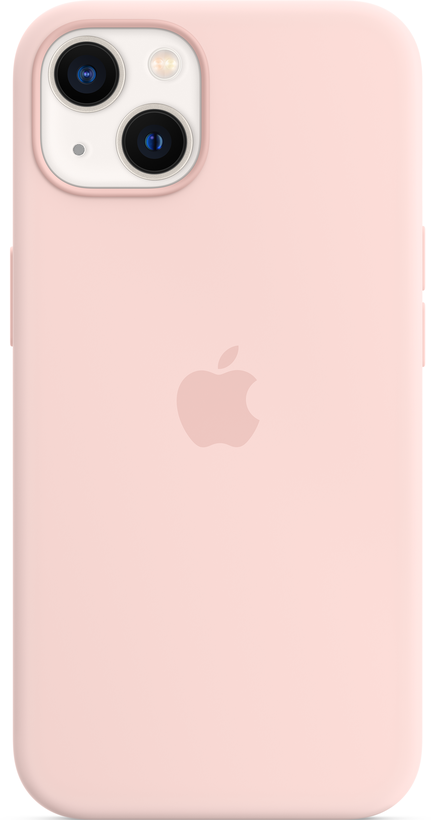 Capa silicone Apple iPhone 13 giz rosa